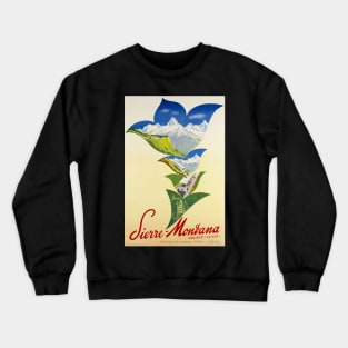 Sierre-Montana ,Valais ,Suisse,Ski Poster Crewneck Sweatshirt